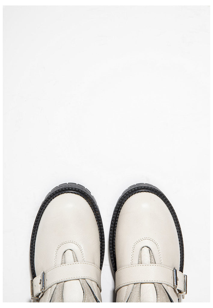 Inuovo Stiefelette Leder Weiß