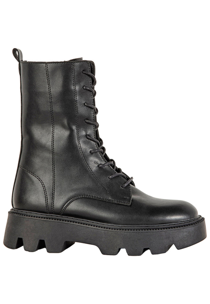 Inuovo Stiefelette Lederimitat Schwarz