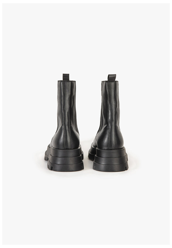 Inuovo Stiefelette Lederimitat Schwarz