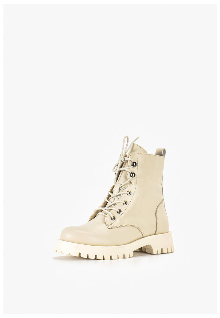 Stiefeletten Inuovo Stiefelette Leder Beige