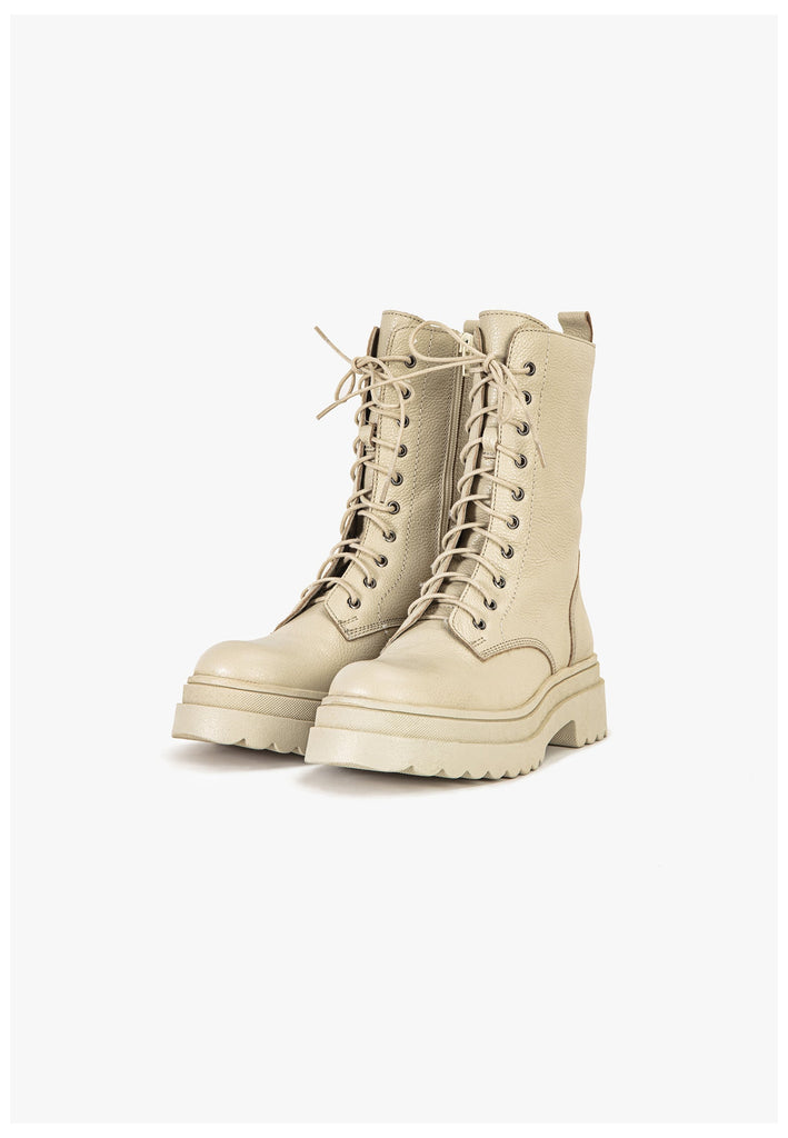 Stiefeletten Inuovo Stiefelette Leder Beige