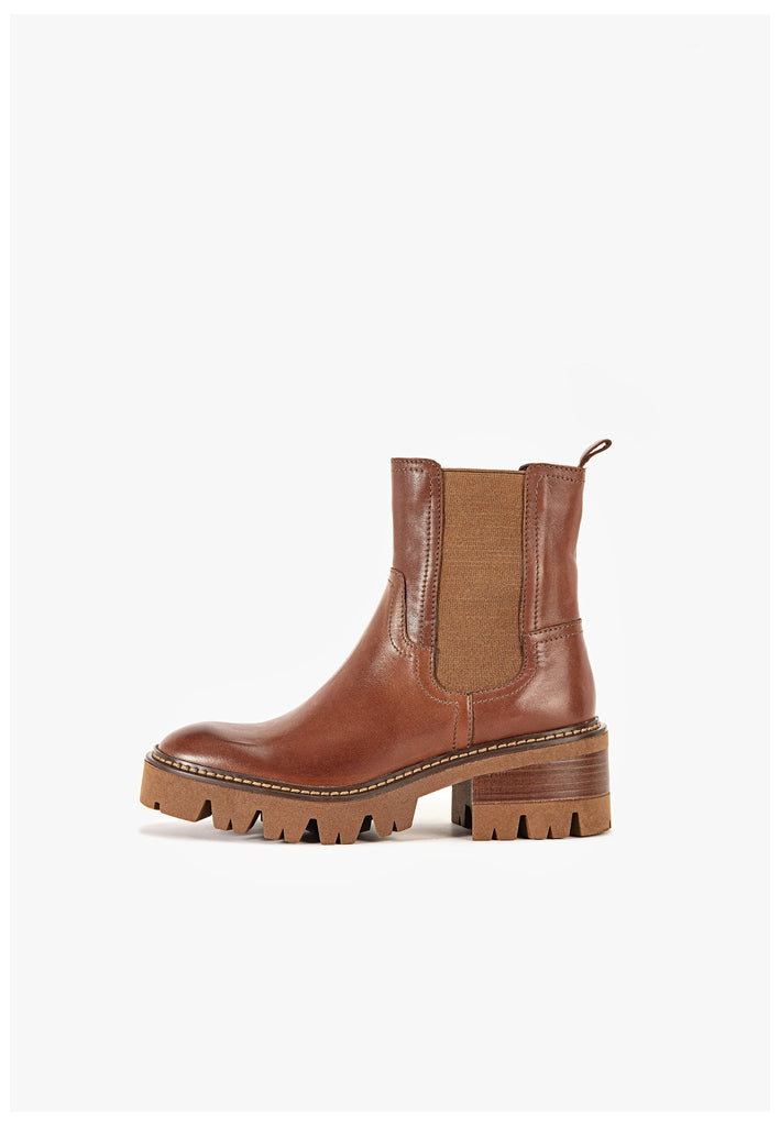 Stiefeletten Inuovo Stiefelette Leder Braun