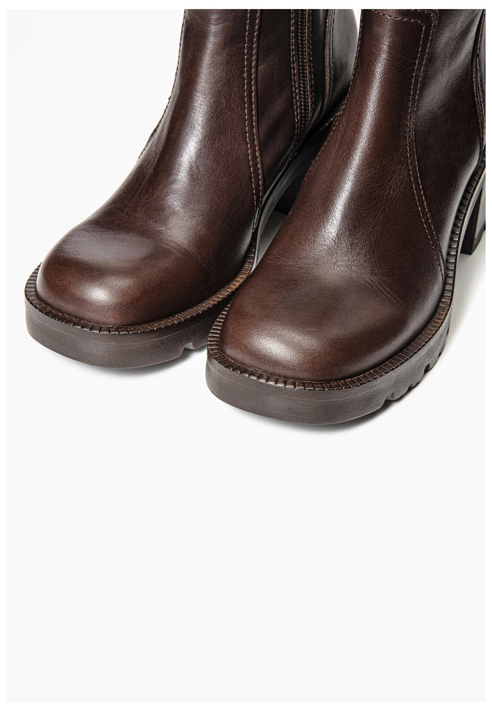 Stiefeletten Inuovo Stiefelette Leder Coffee