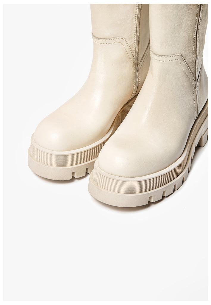 Stiefeletten Inuovo Stiefelette Leder Creme