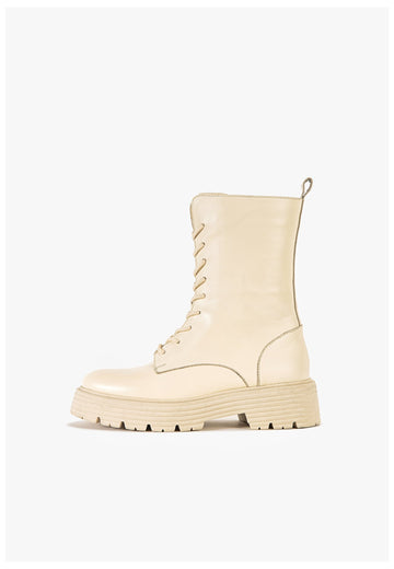 Stiefeletten Inuovo Stiefelette Leder Creme