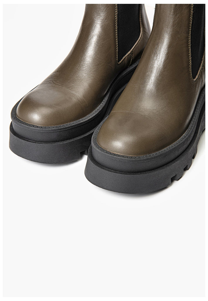 Stiefeletten Inuovo Stiefelette Leder Khaki