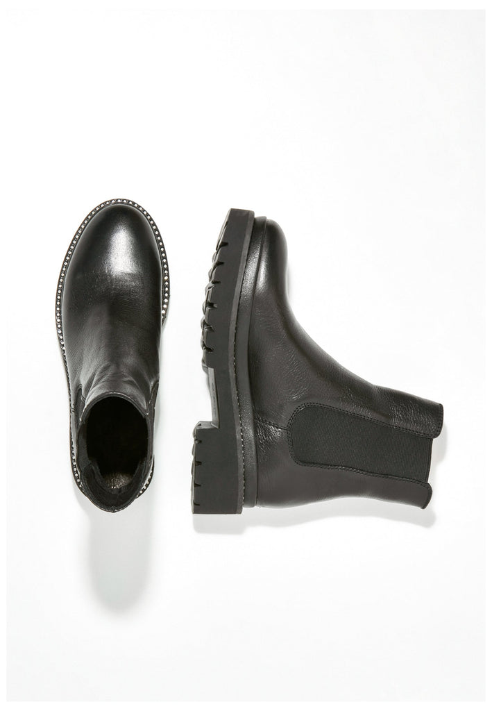 Stiefeletten Inuovo Stiefelette Leder Schwarz