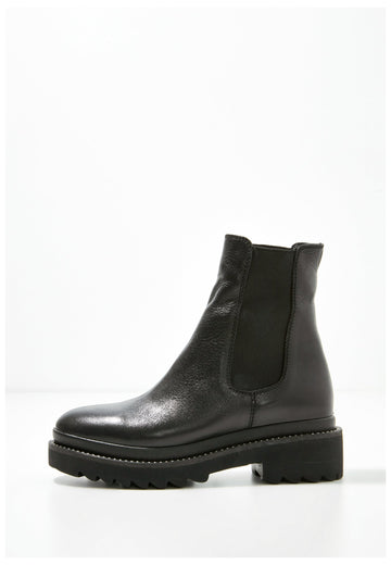 Stiefeletten Inuovo Stiefelette Leder Schwarz