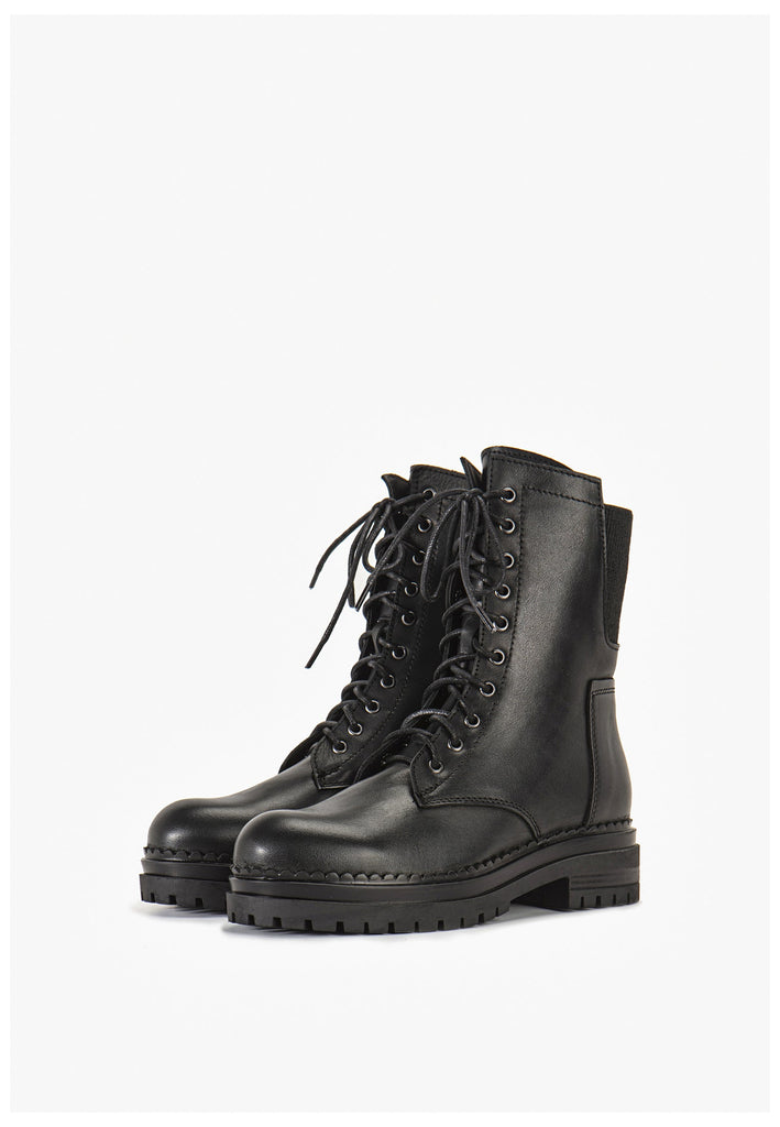 Stiefeletten Inuovo Stiefelette Leder Schwarz