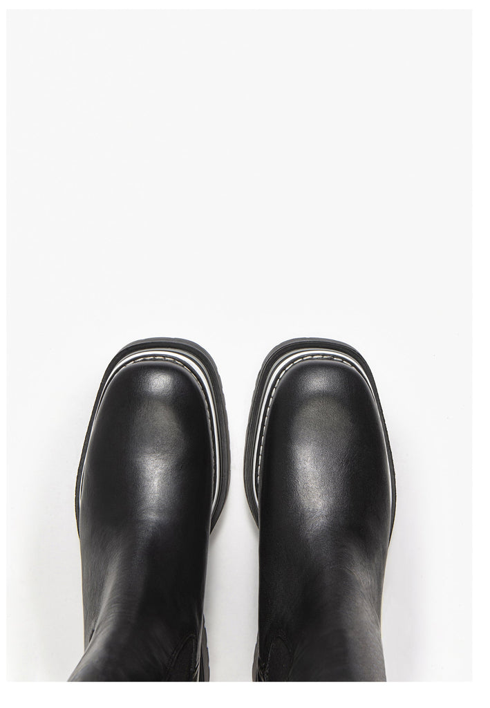 Stiefeletten Inuovo Stiefelette Leder Schwarz