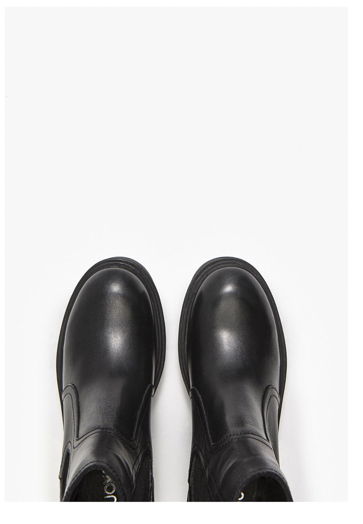 Stiefeletten Inuovo Stiefelette Leder Schwarz