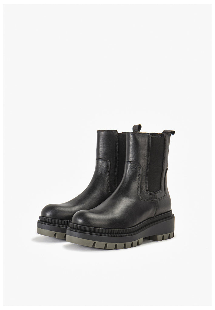 Stiefeletten Inuovo Stiefelette Leder Schwarz