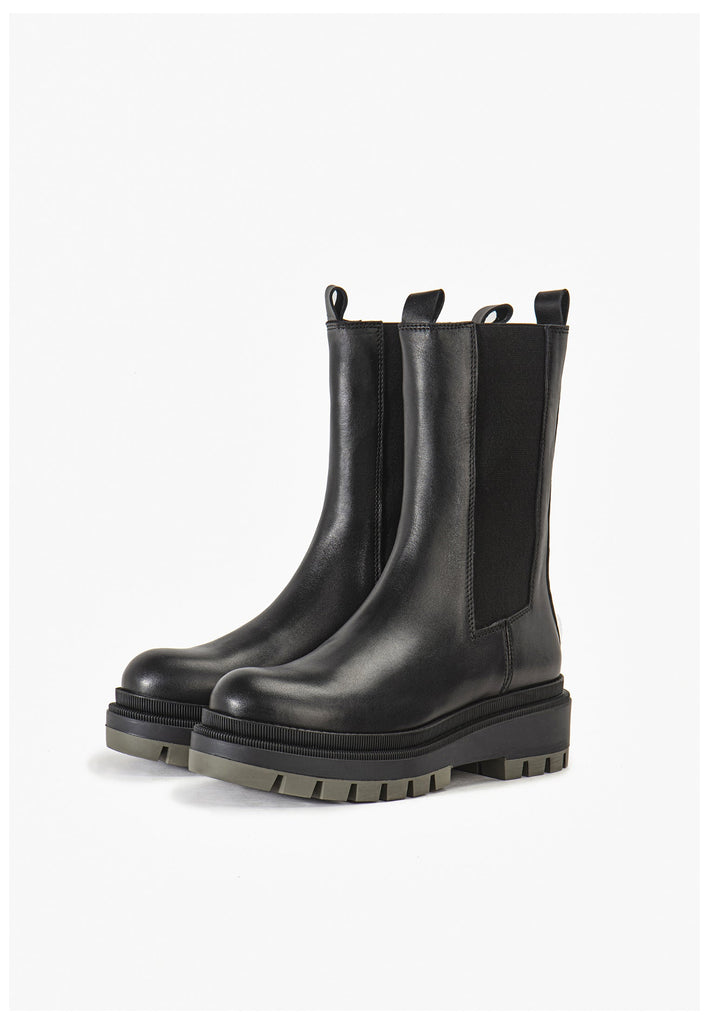 Stiefeletten Inuovo Stiefelette Leder Schwarz