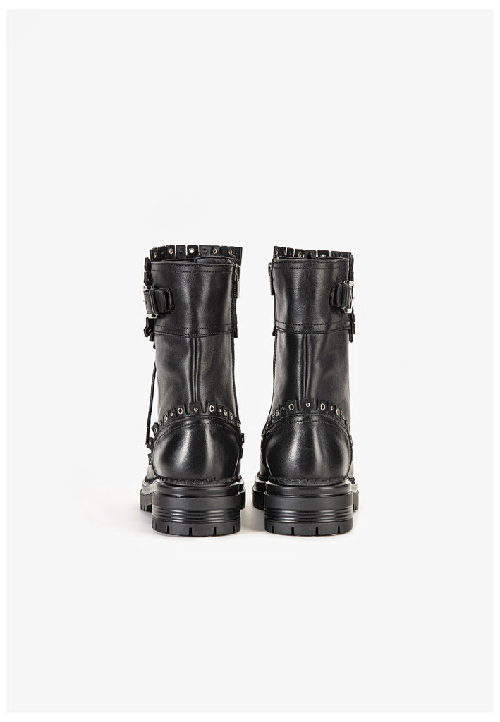 Stiefeletten Inuovo Stiefelette Leder Schwarz