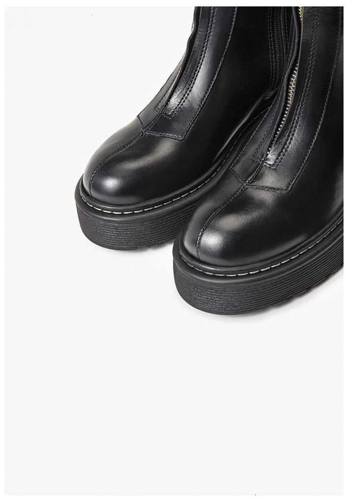 Stiefeletten Inuovo Stiefelette Leder Schwarz