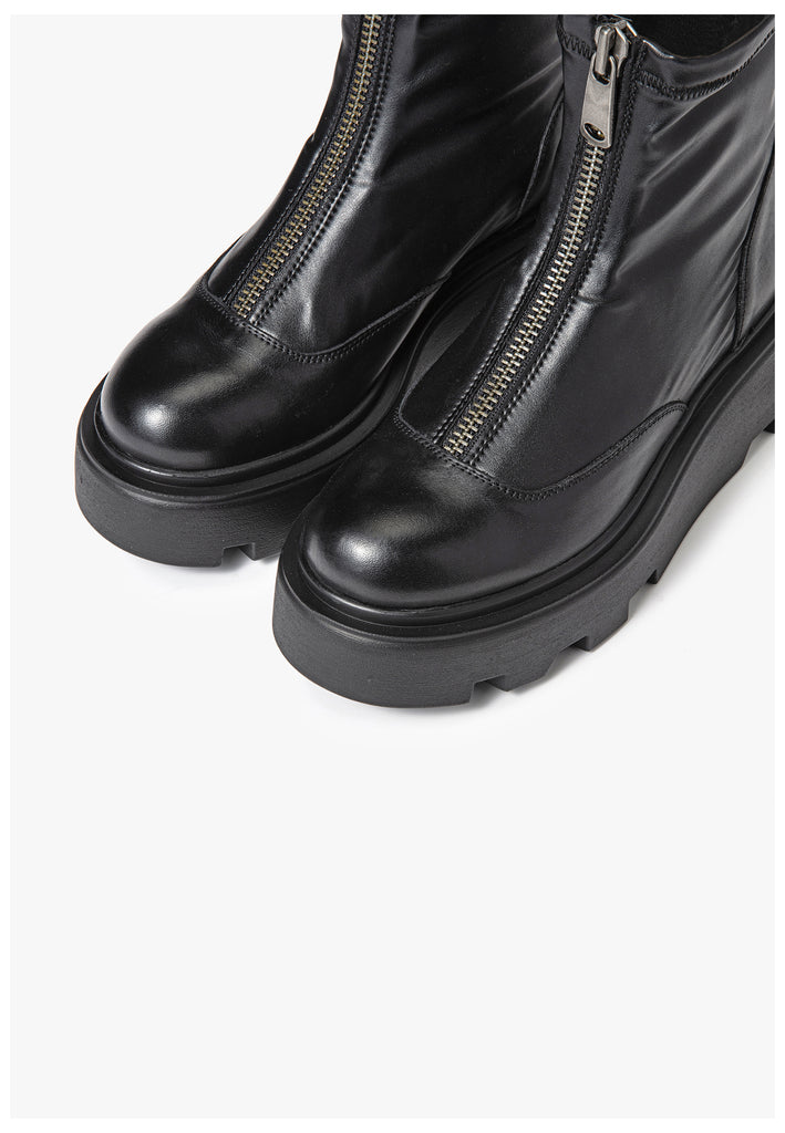 Stiefeletten Inuovo Stiefelette Leder Schwarz