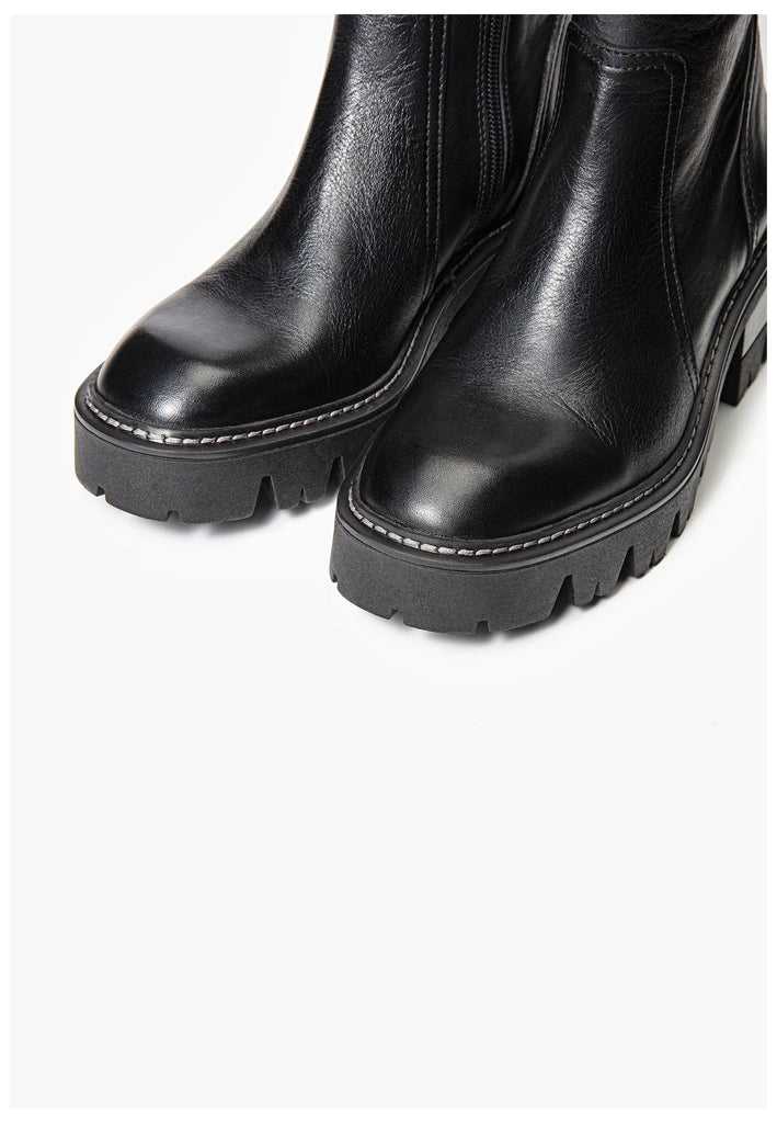 Stiefeletten Inuovo Stiefelette Leder Schwarz