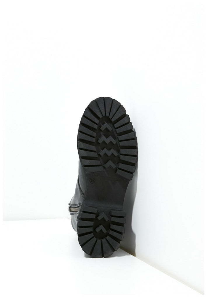 Stiefeletten Inuovo Stiefelette Leder Schwarz/Schwarz