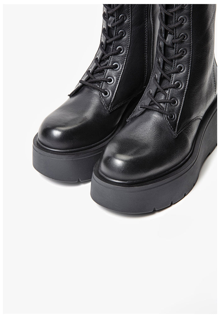 Stiefeletten Inuovo Stiefelette Leder Schwarz/Schwarz