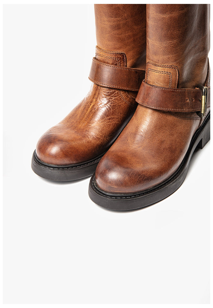 Stiefeletten Inuovo Stiefelette Leder Tan