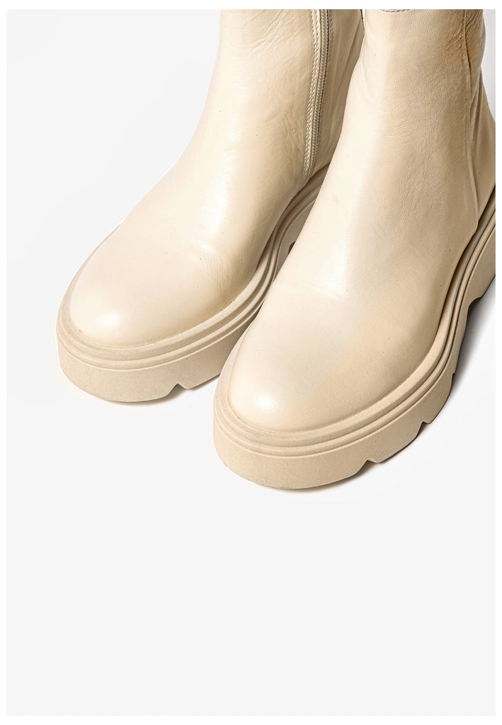 Stiefeletten Inuovo Stiefelette Leder Weiß