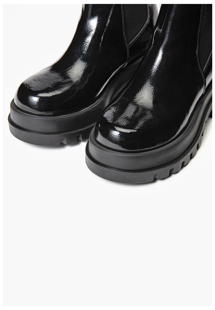 Stiefeletten Inuovo Stiefelette Lederimitat Schwarz