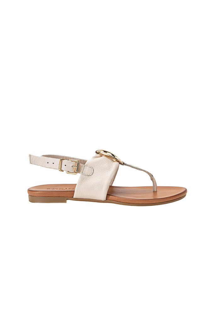 Inuovo Zehensteg Leder Beige