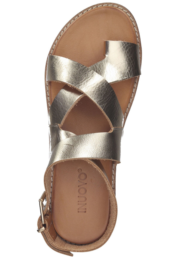 Inuovo Zehensteg Leder Beige