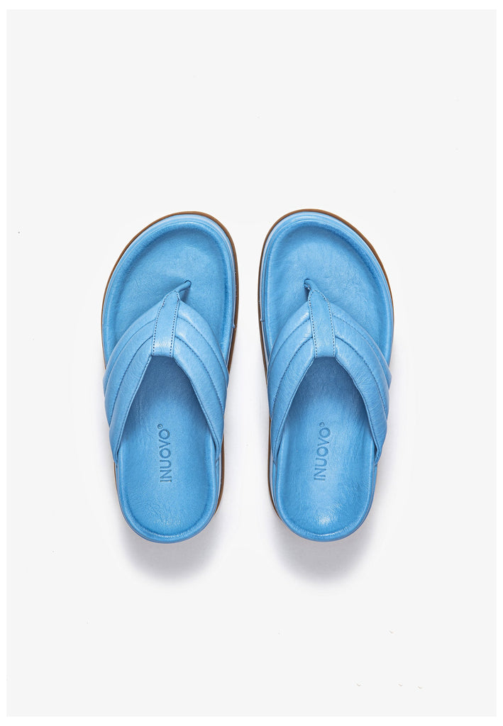 Inuovo Zehensteg Leder Blau