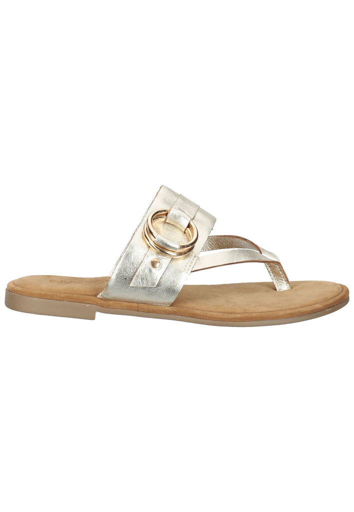 Inuovo Zehensteg Leder Gold