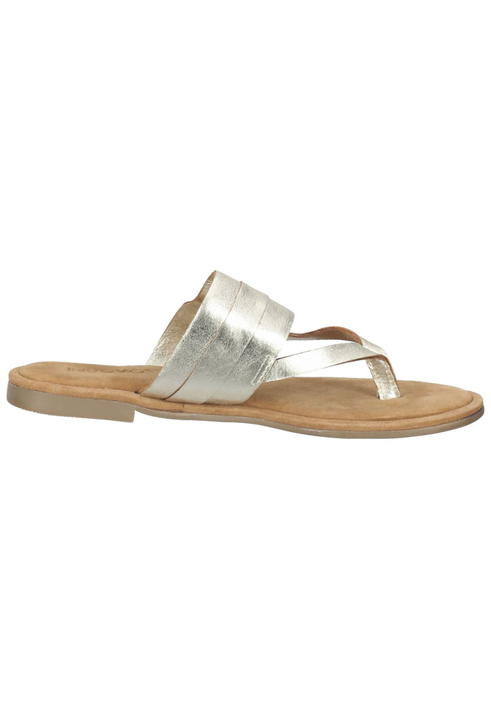 Inuovo Zehensteg Leder Gold
