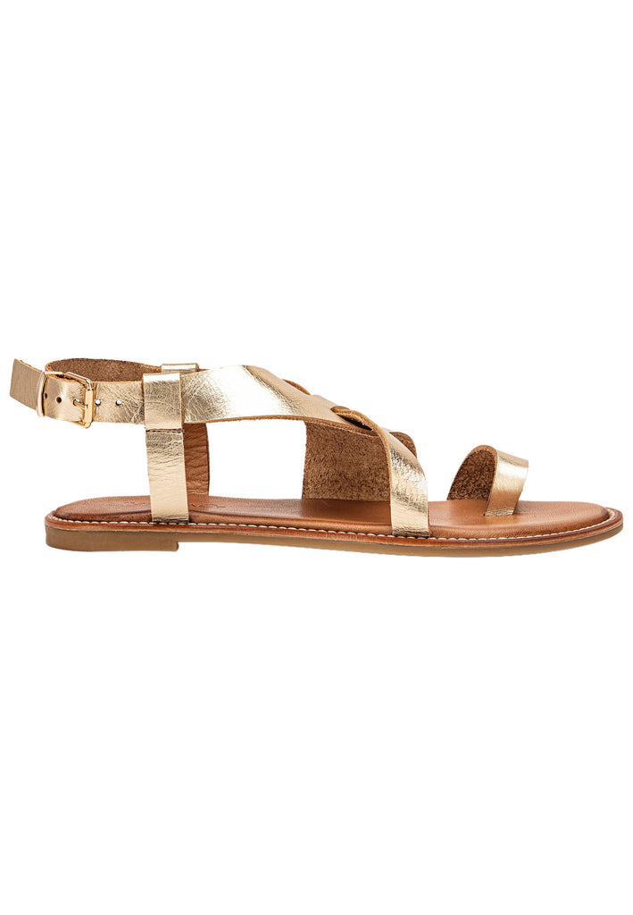 Inuovo Zehensteg Leder Gold