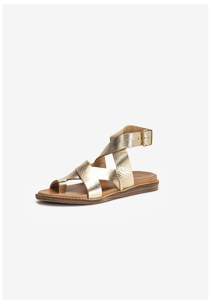 Inuovo Zehensteg Leder Gold