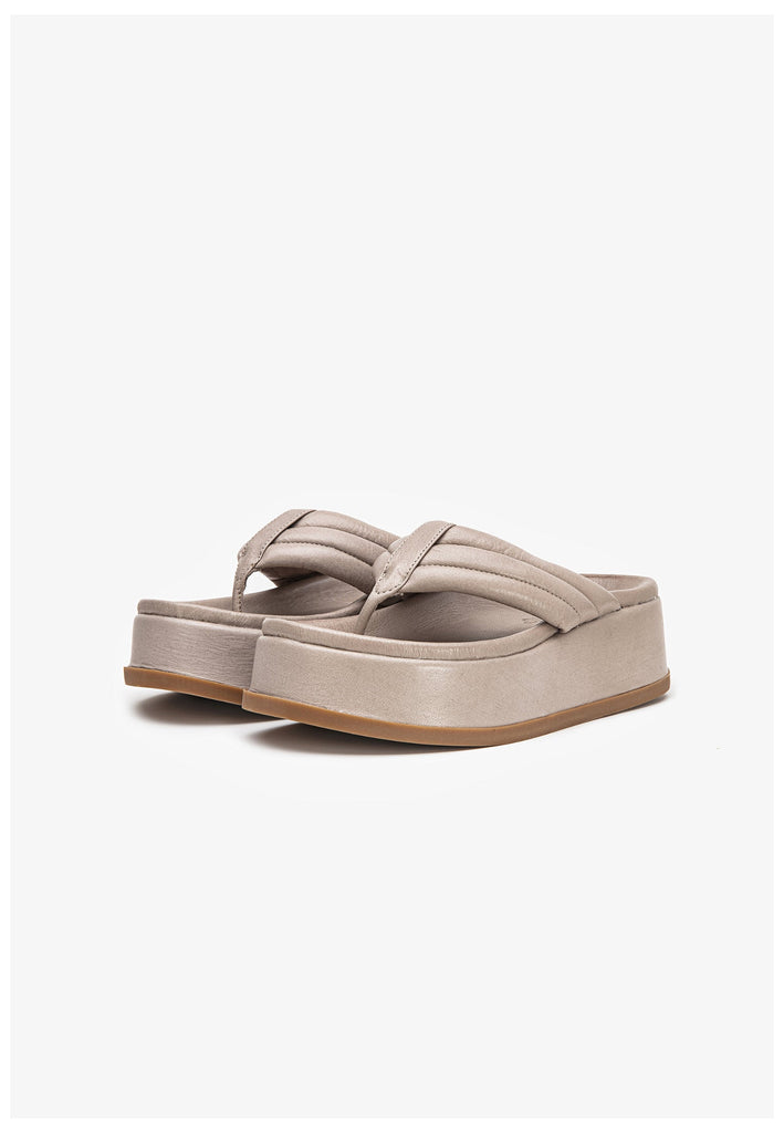 Inuovo Zehensteg Leder Grau