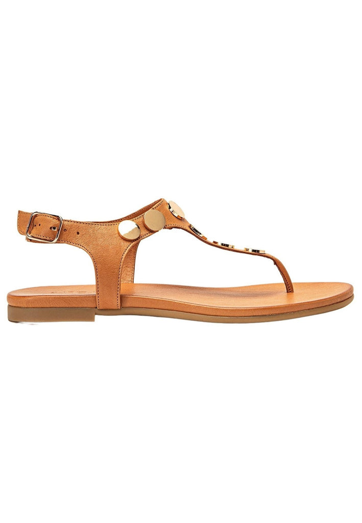 Inuovo Zehensteg Leder Mittelbraun