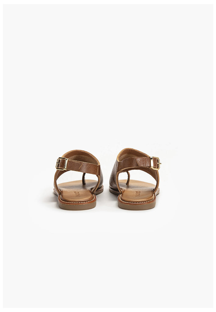 Inuovo Zehensteg Leder Mittelbraun