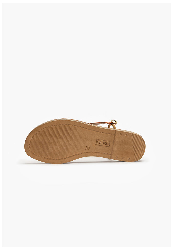 Inuovo Zehensteg Leder Orange