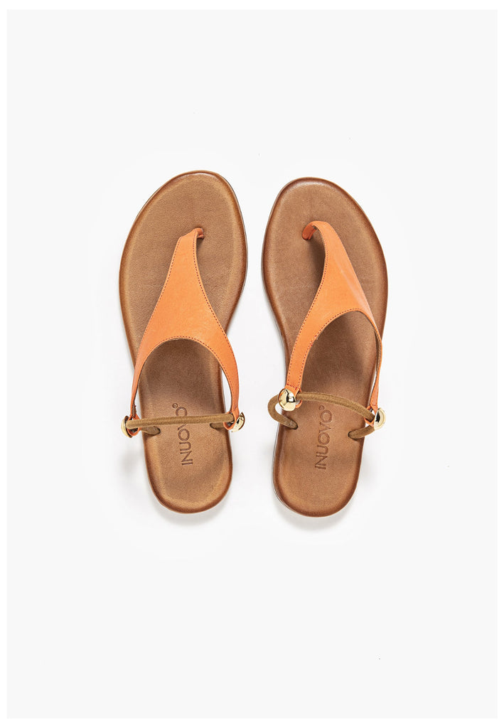 Inuovo Zehensteg Leder Orange