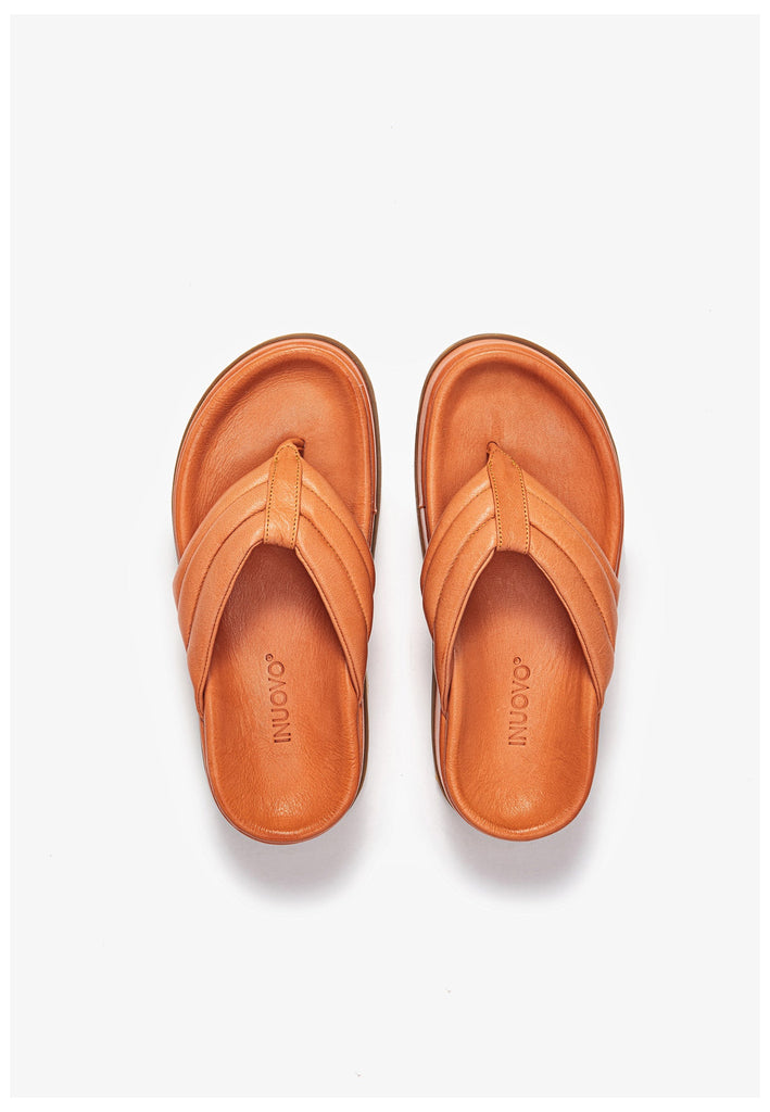 Inuovo Zehensteg Leder Orange