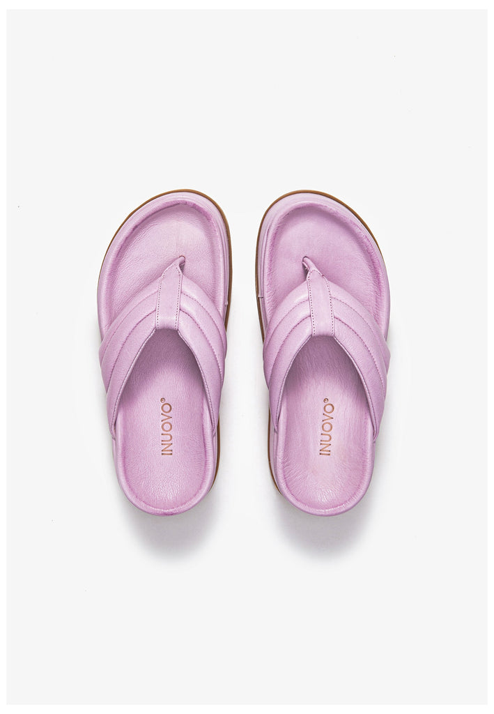 Inuovo Zehensteg Leder Pink