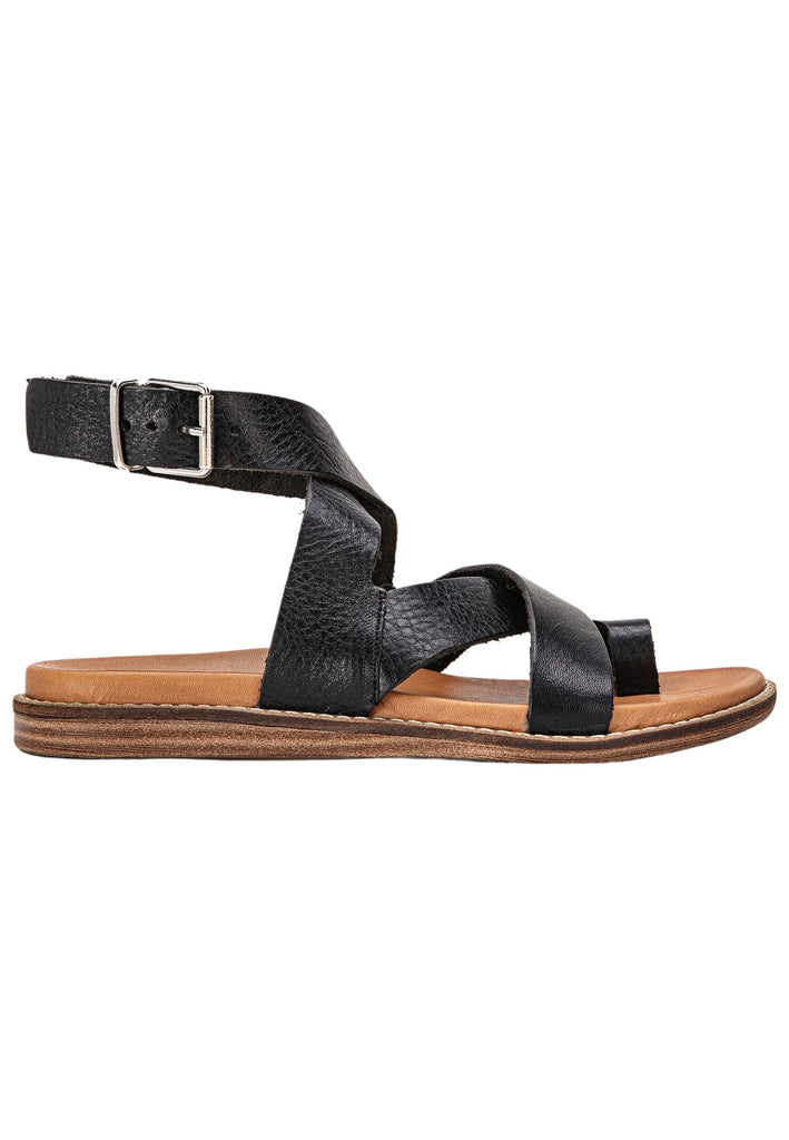 Inuovo Zehensteg Leder Schwarz/Schwarz