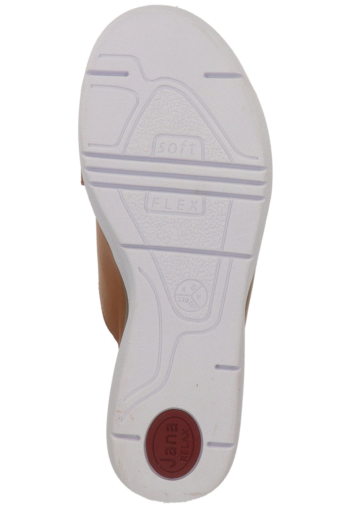 Jana Pantoletten Leder Braun