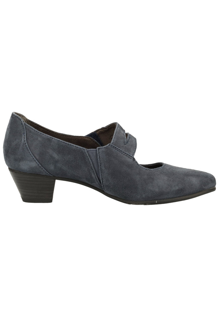Jana Pumps Veloursleder Navy