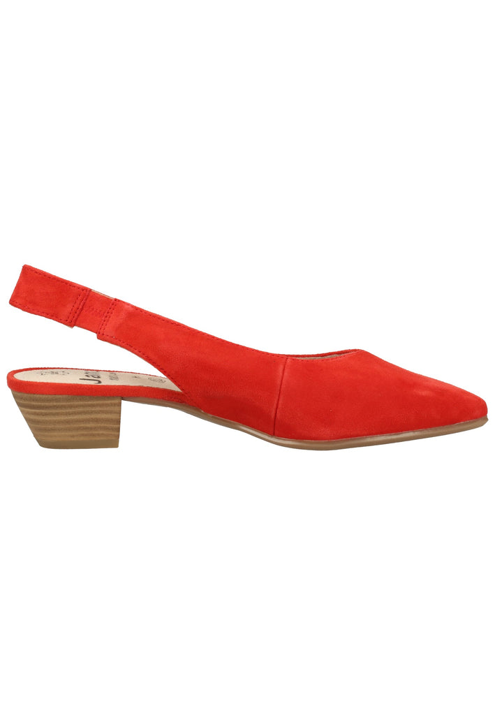 Jana Pumps Veloursleder Rot