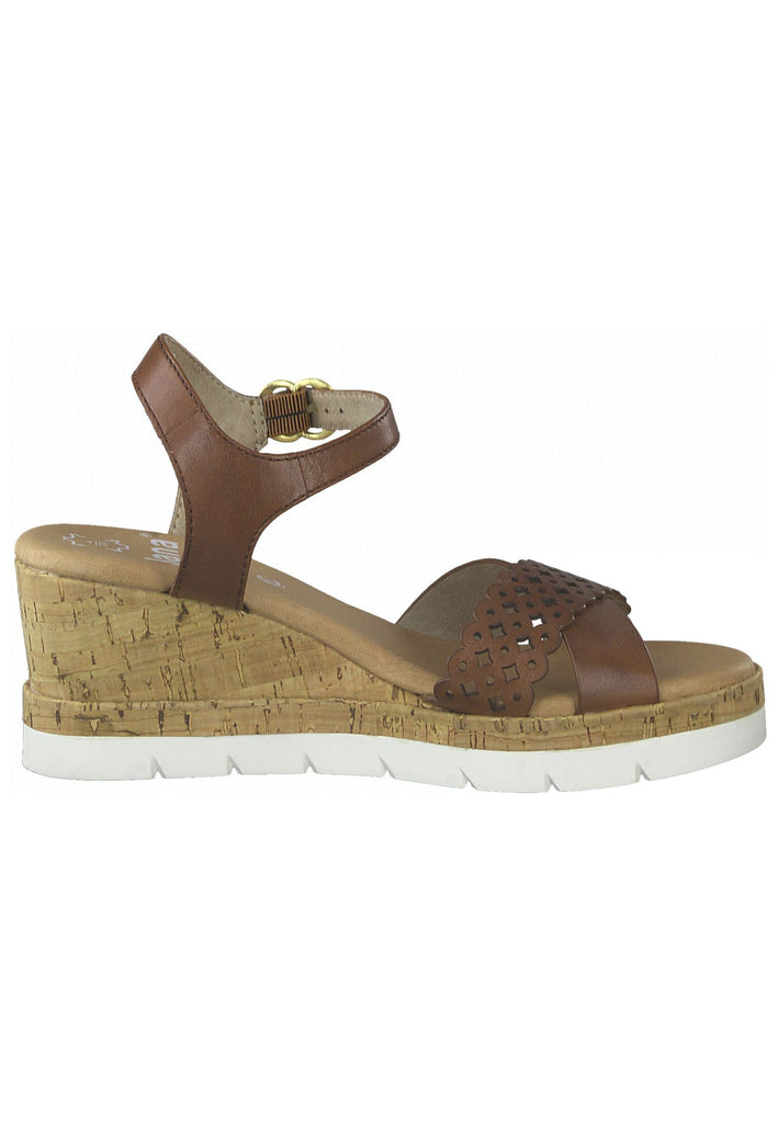 Jana Sandalen Glattleder Schoko