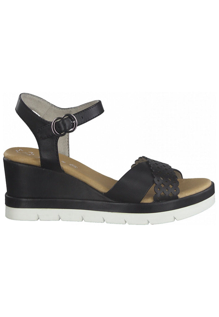 Jana Sandalen Glattleder Schwarz