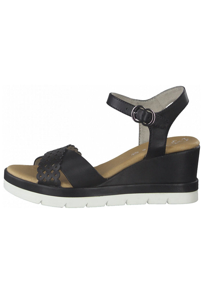 Jana Sandalen Glattleder Schwarz