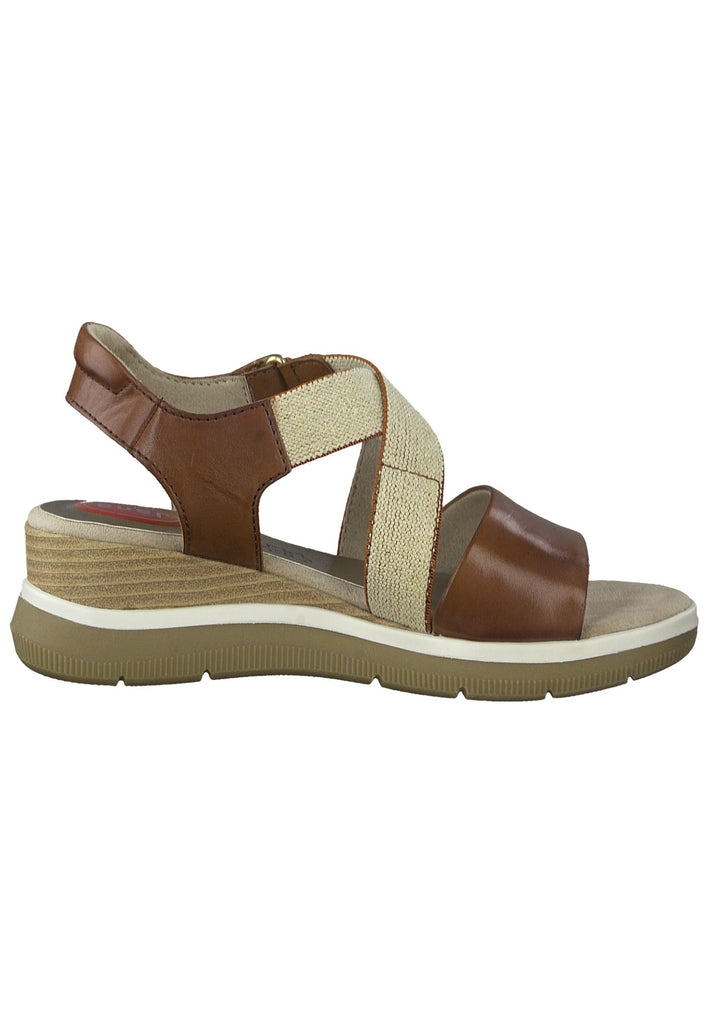 Jana Sandalen Leder Cognac