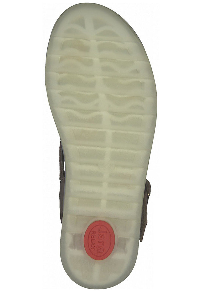 Jana Sandalen Leder Hellgrau