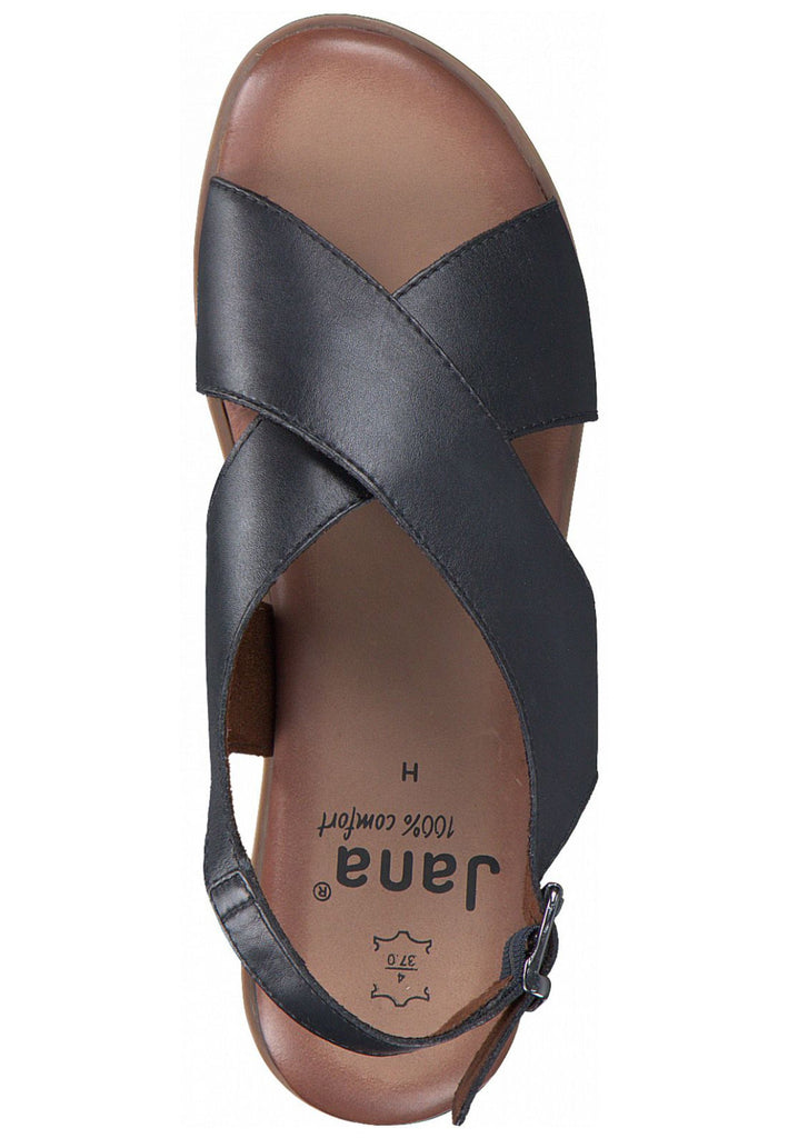 Jana Sandalen Leder Navy